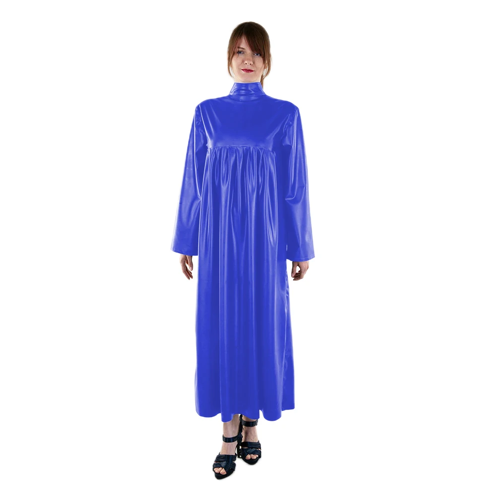 Women's PU Leather Midi Dress, Pleated High Waist Robe, Casual, High Street, Long Sleeved, Turtleneck, Custom, Autumn
Women's PU Leather Midi Dress, Pleated High Waist Robe, Casual, High Street, Long Sleeved, Turtleneck, Custom, Autumn