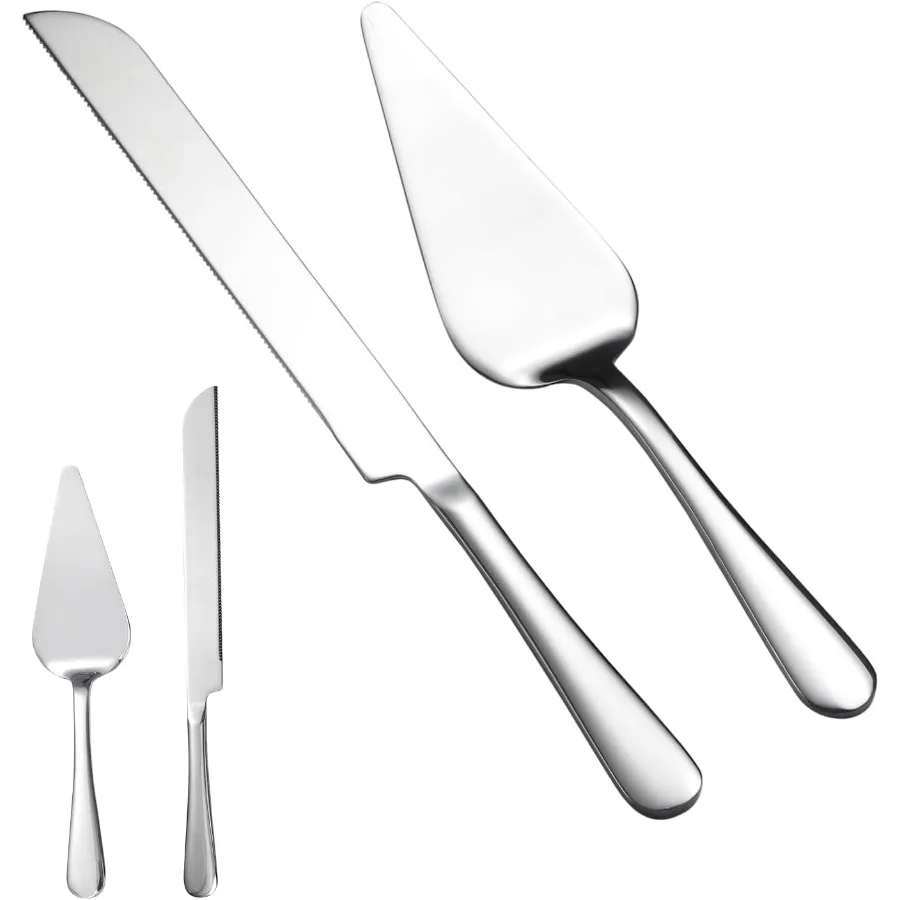 Wedding Cake Kne and Server Set - Stainless Steel Elegant Cake Cutting Set for Weddings Birthdays Celebrations - Mirror Finish
Wedding Cake Kne and Server Set - Stainless Steel Elegant Cake Cutting Set for Weddings Birthdays Celebrations - Mirror Finish