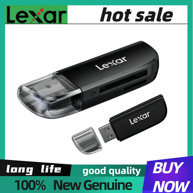 Lexar 2 in 1 Dual Card Slot RW300U Micro sd Card Reader USB3.2 Gen1 High Speed TF/SD Memory Cards Reader