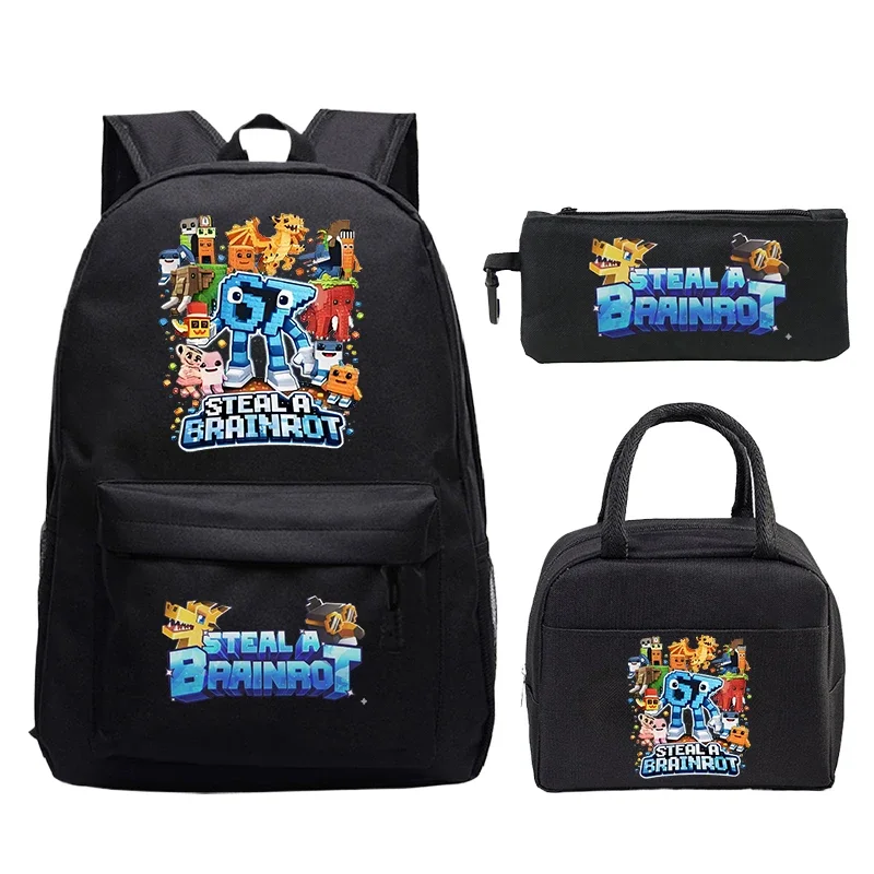 Children's 3 Pcs Set Backpack 67 Six Seven Steal A Brainrot School Bags Boys Girls Backpacks Nylon Lightweight Schoolbag Mochila
Children's 3 Pcs Set Backpack 67 Six Seven Steal A Brainrot School Bags Boys Girls Backpacks Nylon Lightweight Schoolbag Mochila