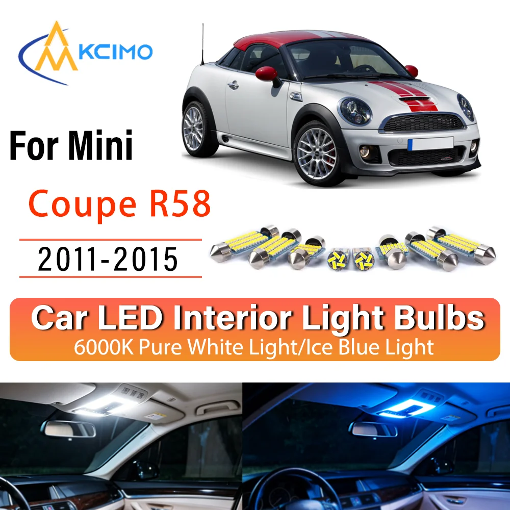For Mini Coupe R58 2011-2015 Plug & Play Persistent Glow LED Interior Light Kit Replacement Dome Map Trunk Cabin Lamps Upgrade
For Mini Coupe R58 2011-2015 Plug & Play Persistent Glow LED Interior Light Kit Replacement Dome Map Trunk Cabin Lamps Upgrade