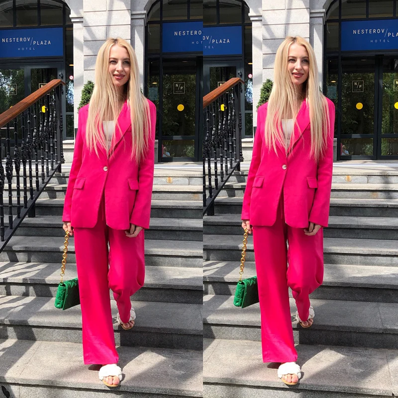 Chic Girl Suits Custom Made Loose Peaked Lapel One Button Blazer Pocket Daily Fashion Casual 2 Pieces Jacket
Chic Girl Suits Custom Made Loose Peaked Lapel One Button Blazer Pocket Daily Fashion Casual 2 Pieces Jacket