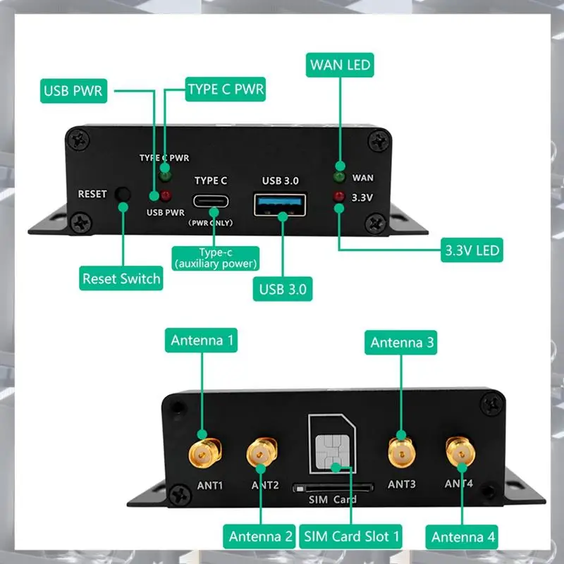 Лидер продаж-2X M.2 NGFF 4G/5G Модуль к USB 3.0 Адаптер M2 Wi-Fi-карта Конвертер Riser Плата с антенной Кулер Вентилятор Слот для SIM-карты
Лидер продаж-2X M.2 NGFF 4G/5G Модуль к USB 3.0 Адаптер M2 Wi-Fi-карта Конвертер Riser Плата с антенной Кулер Вентилятор Слот для SIM-карты