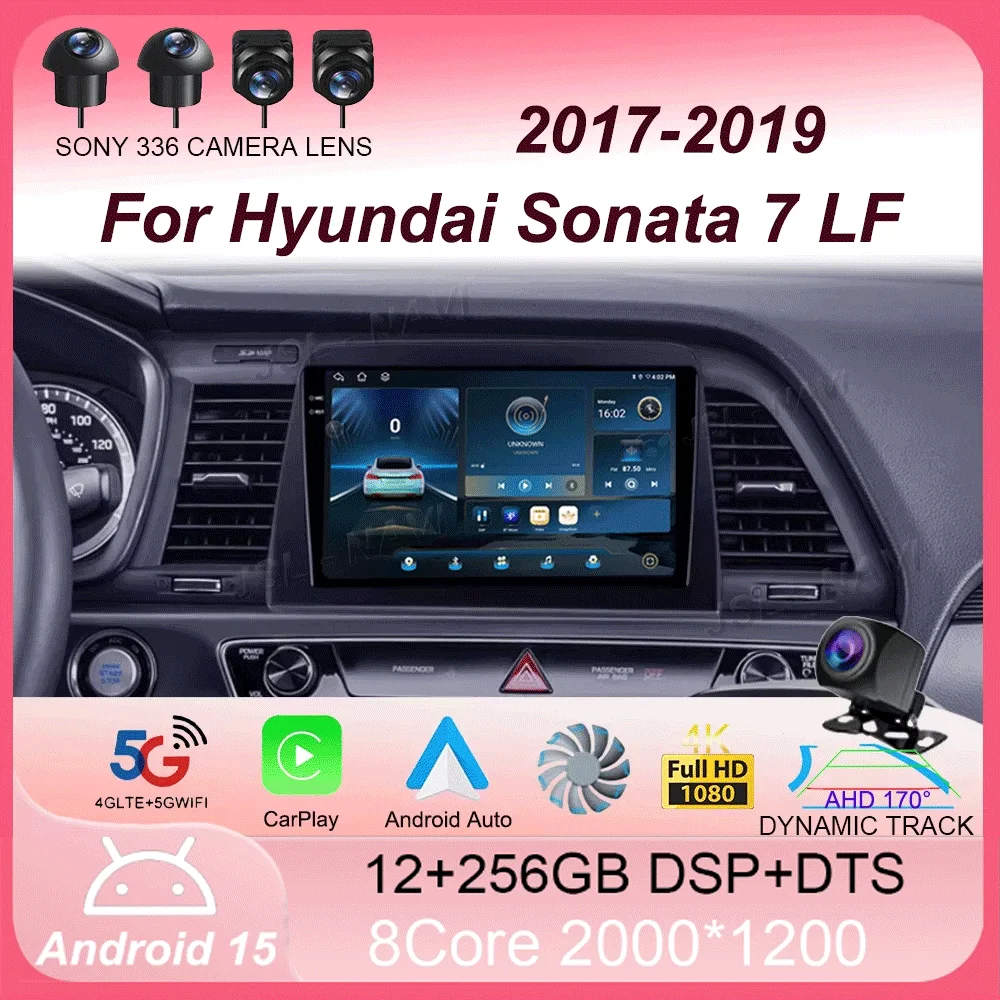 Android 15 For Hyundai Sonata 7 LF 2017 - 2019 Carplay Auto 4G+WIFI GPS Car Radio Navigation Multimedia Video Player Stereo BT 
Android 15 For Hyundai Sonata 7 LF 2017 - 2019 Carplay Auto 4G+WIFI GPS Car Radio Navigation Multimedia Video Player Stereo BT