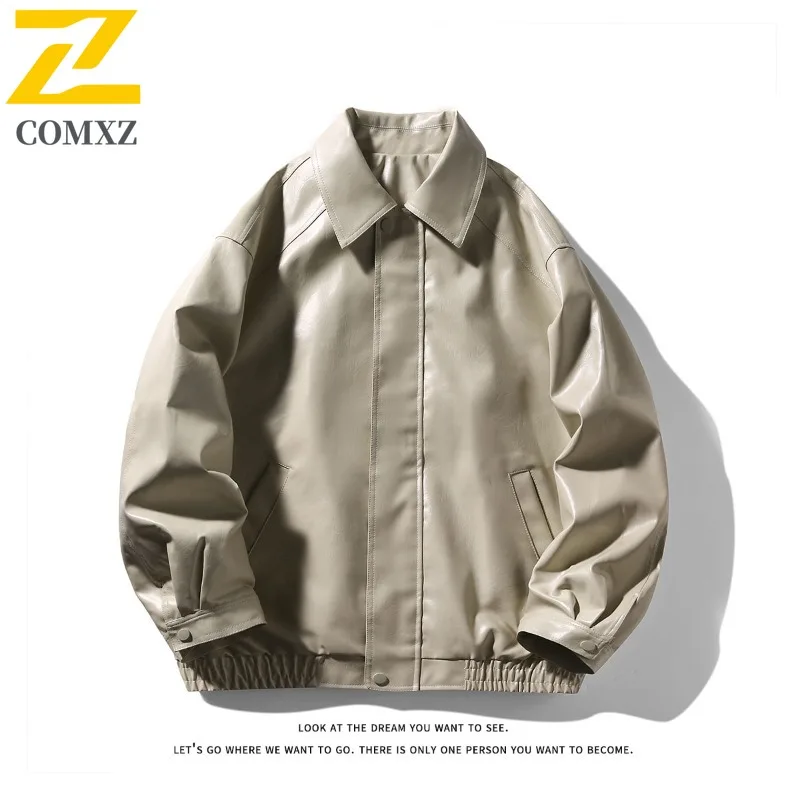Men Vintage Biker Jacket American Style PU Leather Loose Fit Motorcycle Coat Waterproof windproof Leisure Outerwear Streetwear
Men Vintage Biker Jacket American Style PU Leather Loose Fit Motorcycle Coat Waterproof windproof Leisure Outerwear Streetwear