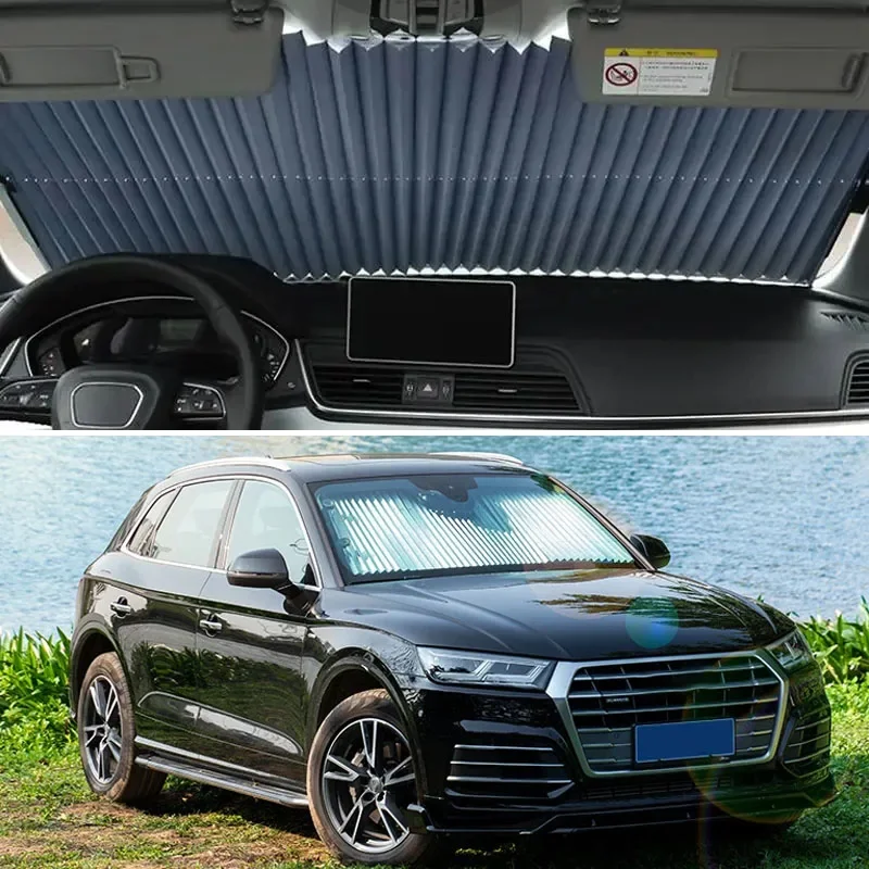 Automatic retractable sunshade, sun protection, insulation, sunshade, front windshield, interior curtain panel, sunshade
Automatic retractable sunshade, sun protection, insulation, sunshade, front windshield, interior curtain panel, sunshade