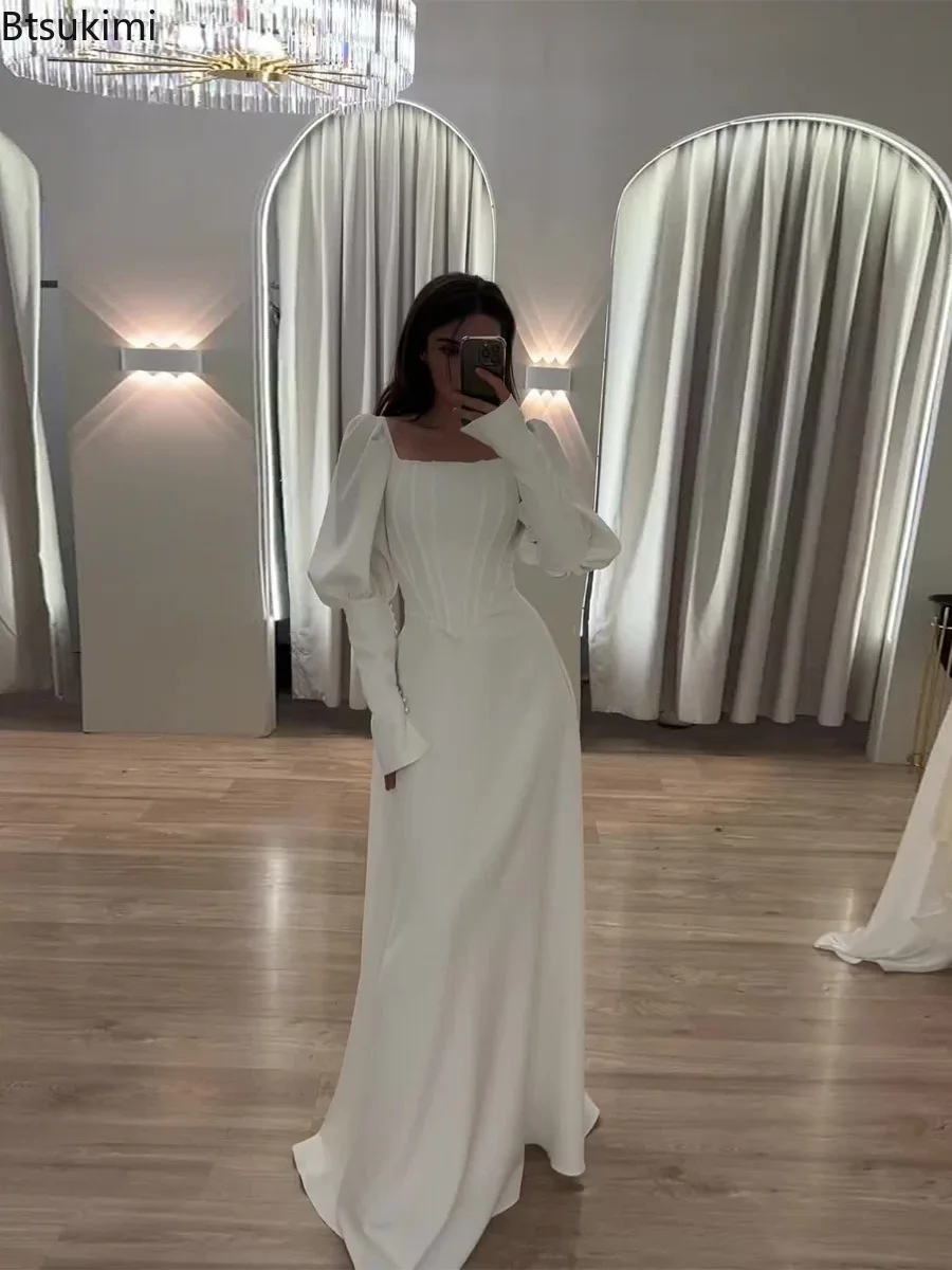 2025 New Style Evening Dresses for Women Autumn Fashion Slim Maxi Dresses Ladies Elegant Square Collar Waist-cinched Party Gown
2025 New Style Evening Dresses for Women Autumn Fashion Slim Maxi Dresses Ladies Elegant Square Collar Waist-cinched Party Gown