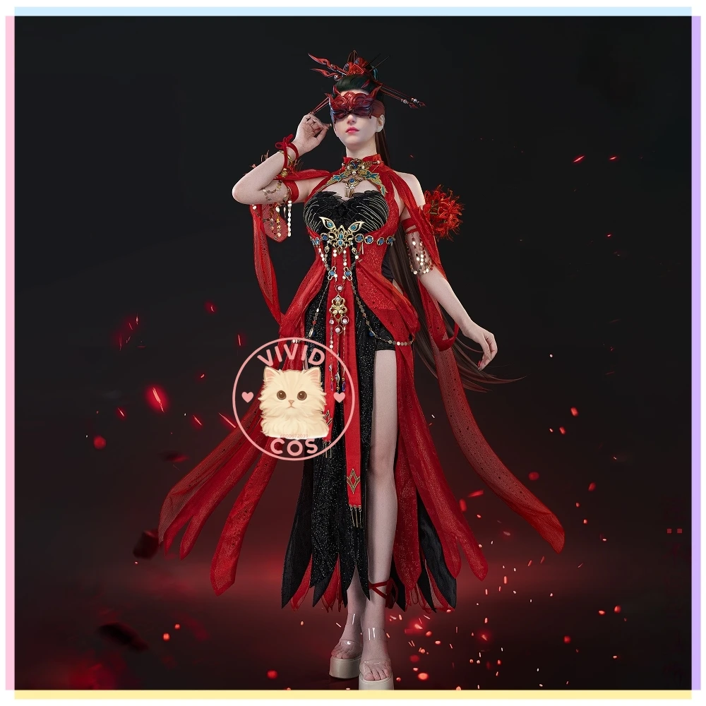 Hot Game Naraka: Bladepoint Cosplay Costume Anime Viper Ning High Quality Role Play Sexy Red Dress Women Adult Comic Con Outfit
Hot Game Naraka: Bladepoint Cosplay Costume Anime Viper Ning High Quality Role Play Sexy Red Dress Women Adult Comic Con Outfit
