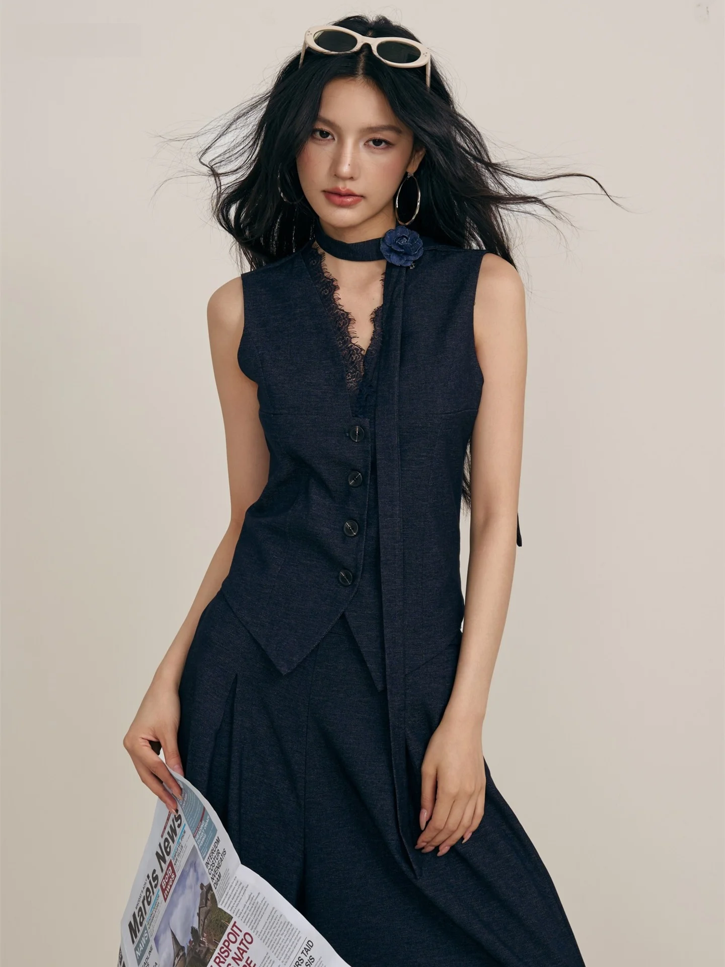 CHILL ZOEY, новый летний повседневный женский кружевной жилет с широкими брюками, комплект из двух предметов, ort Sve V-ne Glazed Silent
CHILL ZOEY, новый летний повседневный женский кружевной жилет с широкими брюками, комплект из двух предметов, ort Sve V-ne Glazed Silent