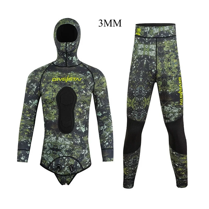 3MM Two Pieces Scuba Keep Warm Spearfish UnderWater Hunting Kayaking Swim WetSuit Neoprene Snorkeling Drifting Diving Suit Hood
3MM Two Pieces Scuba Keep Warm Spearfish UnderWater Hunting Kayaking Swim WetSuit Neoprene Snorkeling Drifting Diving Suit Hood