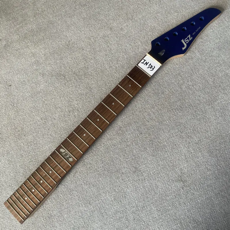 IN503 Blue Headstock Genuine JSZ MINI 6 String Electric Guitar Neck Maple+Rosewood 24 Frets 564mm Short Scales Length DIY Part
IN503 Blue Headstock Genuine JSZ MINI 6 String Electric Guitar Neck Maple+Rosewood 24 Frets 564mm Short Scales Length DIY Part