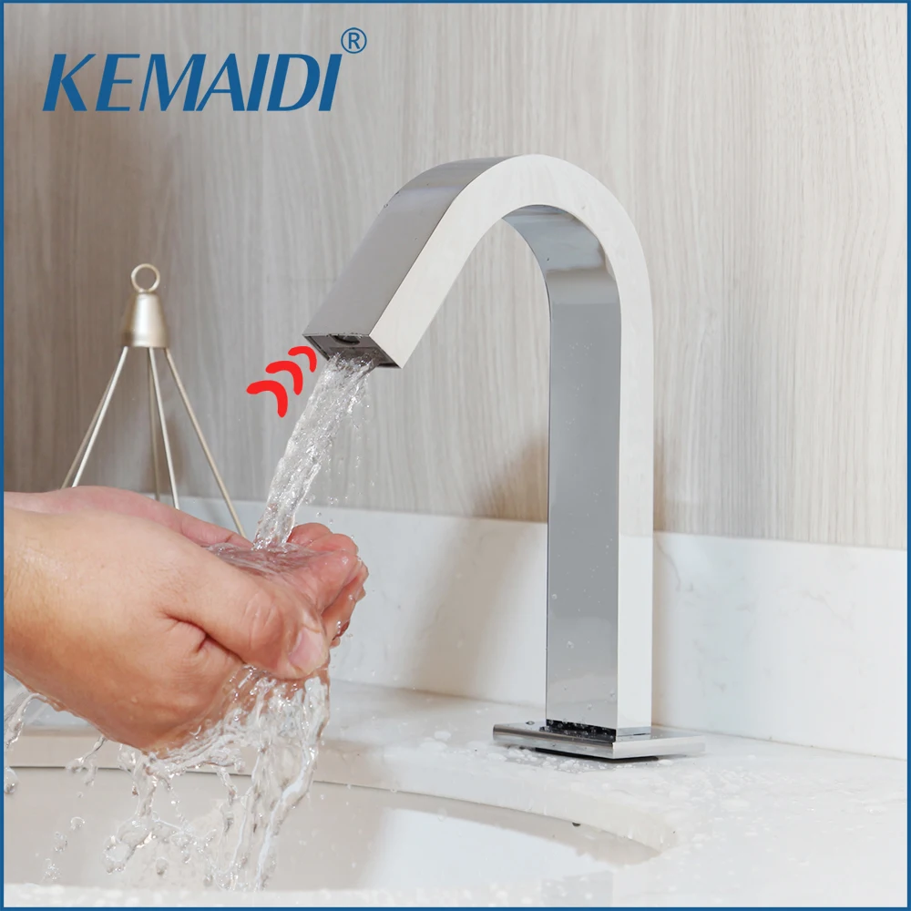 KEMAIDI Bathroom Automatic Touch Free Sensor Faucet Water Saving Inductive Electric Power Hot Cold Water Mixer Faucet Tap
KEMAIDI Bathroom Automatic Touch Free Sensor Faucet Water Saving Inductive Electric Power Hot Cold Water Mixer Faucet Tap