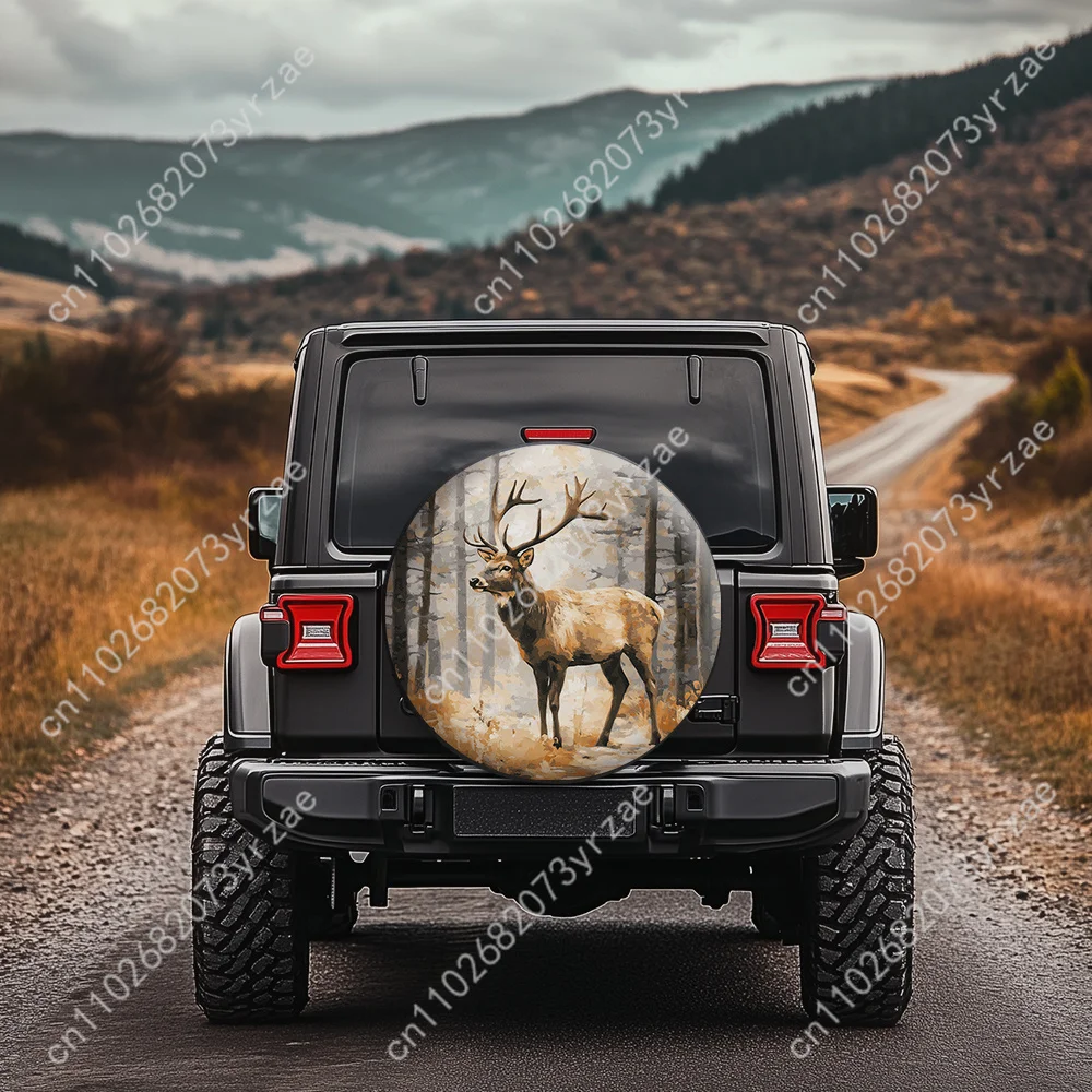 Forest Elk Various Models Spare Car Tire Cover Sand Dust Prevention Protect Wind Rain Tire Cover Sturdy Durable Tire Covers
Forest Elk Various Models Spare Car Tire Cover Sand Dust Prevention Protect Wind Rain Tire Cover Sturdy Durable Tire Covers