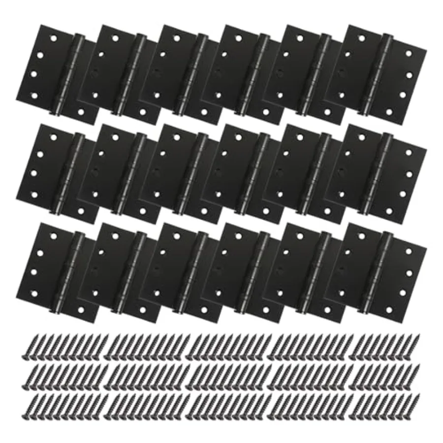 18 Pcs 4 Inch Heavy Duty Door Hinges for Indoor and Outdoor Doors, 4" x 4" Stainless Steel Hinges Ball Bearing with Square Corn
18 Pcs 4 Inch Heavy Duty Door Hinges for Indoor and Outdoor Doors, 4" x 4" Stainless Steel Hinges Ball Bearing with Square Corn