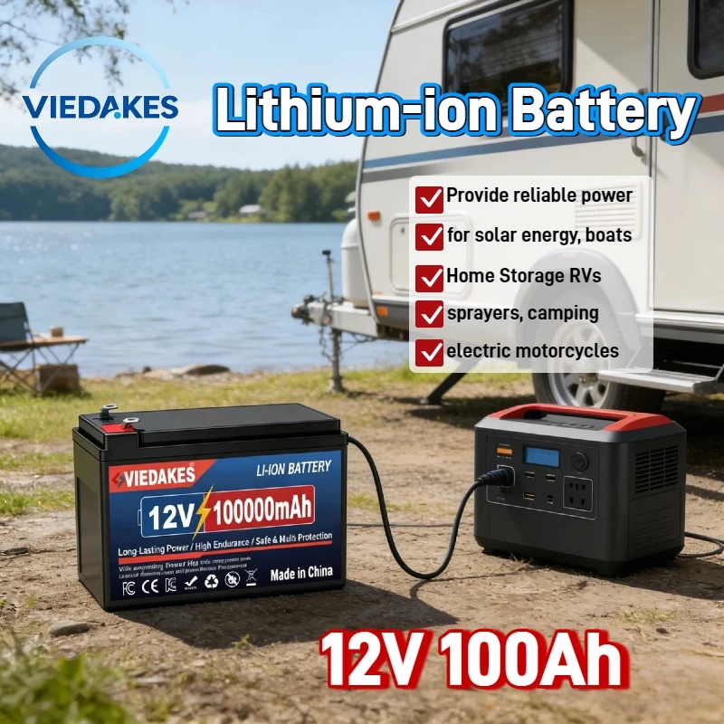 Reliable 12v lifepo4 battery 100Ah Rechargeable Battery Pack, for Motorcycle Electric Wheelchair Camping
Reliable 12v lifepo4 battery 100Ah Rechargeable Battery Pack, for Motorcycle Electric Wheelchair Camping