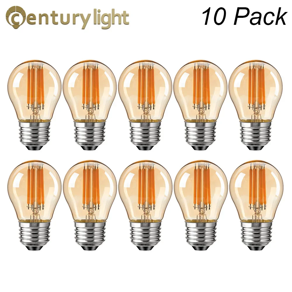 Vintage G45 Edison Led Light Bulb E27 4W 6W Filament Ball Lamp Warm White 2700K Amber Glass Dimmable Mini Globe Bulb For Pendant
Vintage G45 Edison Led Light Bulb E27 4W 6W Filament Ball Lamp Warm White 2700K Amber Glass Dimmable Mini Globe Bulb For Pendant