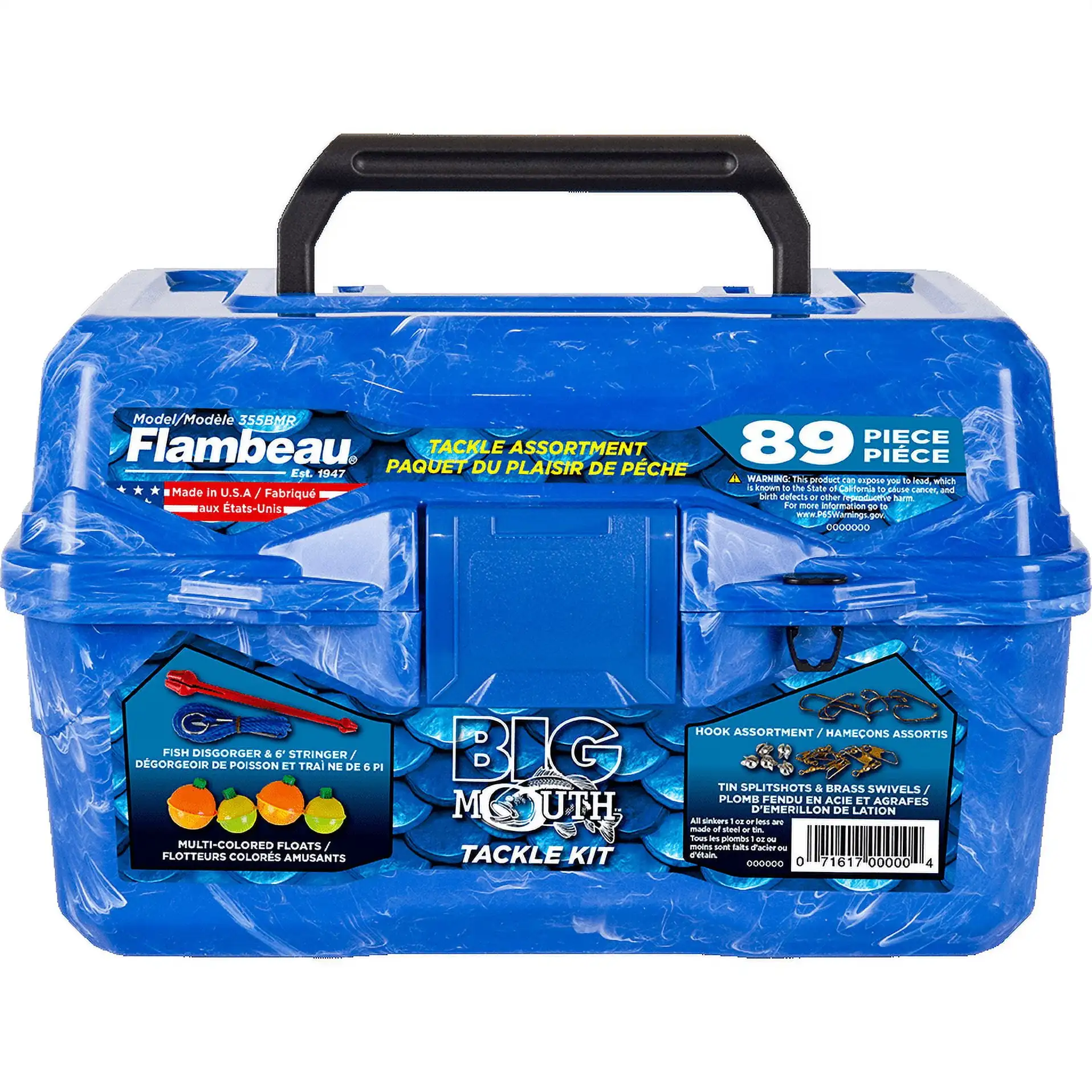 , 355Bmr Big Mouth Tackle Box 89 Piece Tackle Box Kit, Plastic, Blue, 8.75 Inches
, 355Bmr Big Mouth Tackle Box 89 Piece Tackle Box Kit, Plastic, Blue, 8.75 Inches