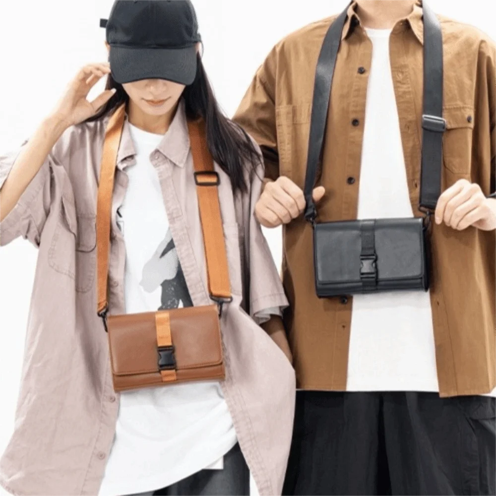 Fashion Solid Color Men's Shoulder Bag PU Leather Square Business Messenger Bag Storage Large Capacity Crossbody Bag Unisex
Fashion Solid Color Men's Shoulder Bag PU Leather Square Business Messenger Bag Storage Large Capacity Crossbody Bag Unisex