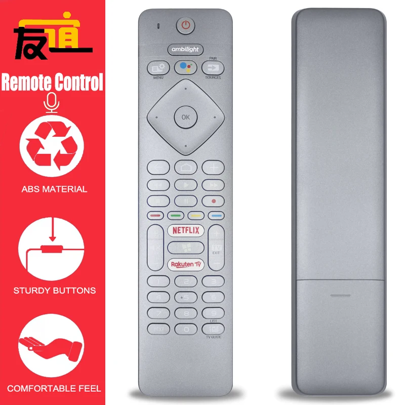Original RC4154401/01R 398GM10BEPHN0010PH Voice Remote Control for Philips 43/50/55/65/75PUS7354 & 70PUS7304 YKF456-001 Smart TV
Original RC4154401/01R 398GM10BEPHN0010PH Voice Remote Control for Philips 43/50/55/65/75PUS7354 & 70PUS7304 YKF456-001 Smart TV