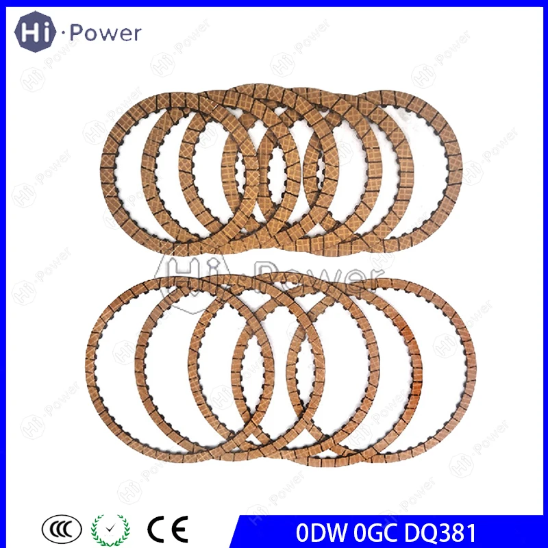 0DW 0GC DSG7 AutomaticTransmission Friction Kit Clutch Plates for VW AUDI ODW OGC Gearbox Disc Kit
0DW 0GC DSG7 AutomaticTransmission Friction Kit Clutch Plates for VW AUDI ODW OGC Gearbox Disc Kit