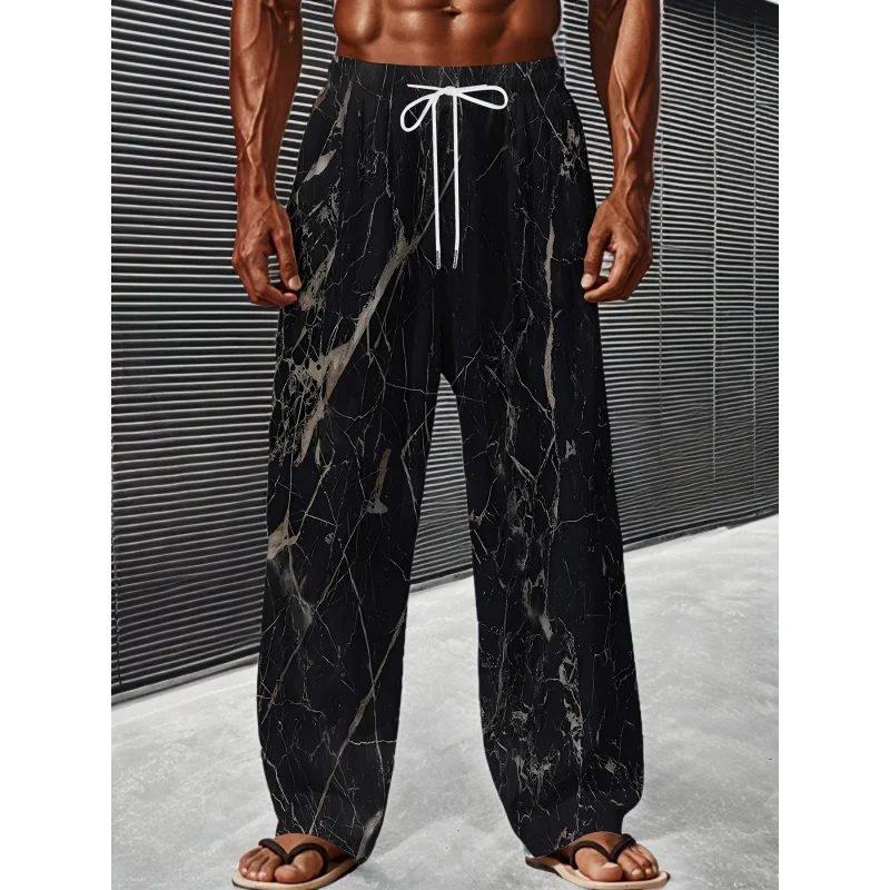 Men'S Summer Fashion Casual Pants Lightweight Comfortable Solid Color With Stylish Print Drawstring For Sports And Casual Wear
Men'S Summer Fashion Casual Pants Lightweight Comfortable Solid Color With Stylish Print Drawstring For Sports And Casual Wear
