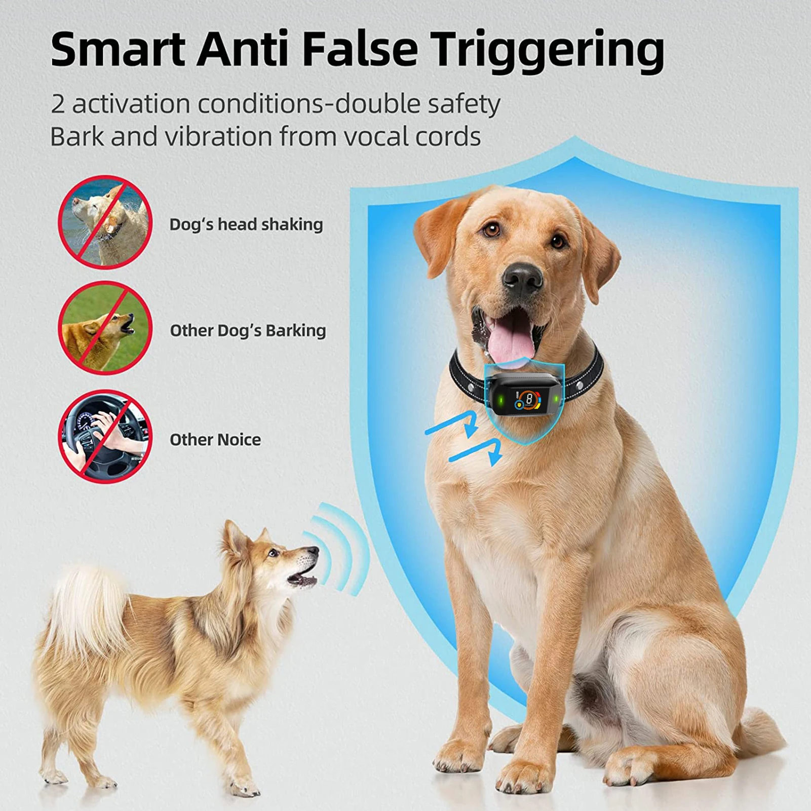 Dog Training Device Bark Collar for Dogs Colour Screen Intelligent Dog Trainer Waterproof IP67 Sensitivity Training Shock Collar
Dog Training Device Bark Collar for Dogs Colour Screen Intelligent Dog Trainer Waterproof IP67 Sensitivity Training Shock Collar
