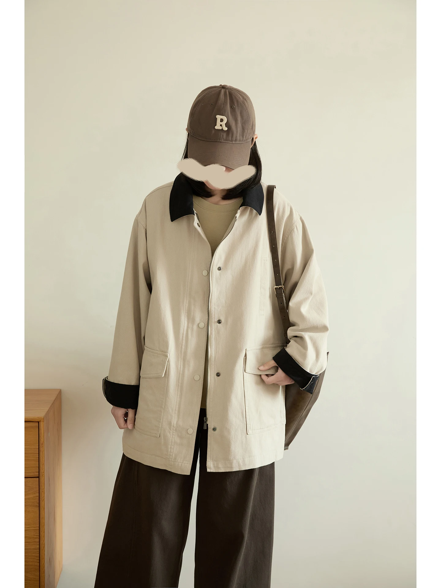 Chunbai Mountain Series Color Block Design Collar Jacket Women's Utility Style Long Sleeve Zipper Cotton Mid-Length Coat
Chunbai Mountain Series Color Block Design Collar Jacket Women's Utility Style Long Sleeve Zipper Cotton Mid-Length Coat