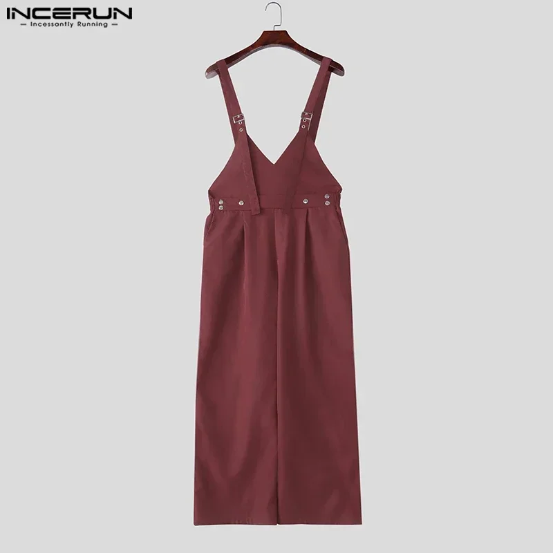 INCERUN Men Fashion Long Pants Casual Overalls Jumpsuits Male Solid Rompers Streetwear Wide Leg Pants Trousers Men's Clothing
INCERUN Men Fashion Long Pants Casual Overalls Jumpsuits Male Solid Rompers Streetwear Wide Leg Pants Trousers Men's Clothing