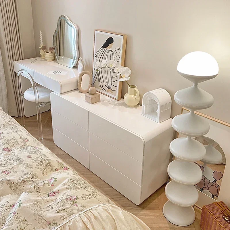 Light Mirror And Large Drawers White Vanity With Open Shelves And LED Mirror Modern Makeup Desk With Storage Coiffeuse Chambre
Light Mirror And Large Drawers White Vanity With Open Shelves And LED Mirror Modern Makeup Desk With Storage Coiffeuse Chambre