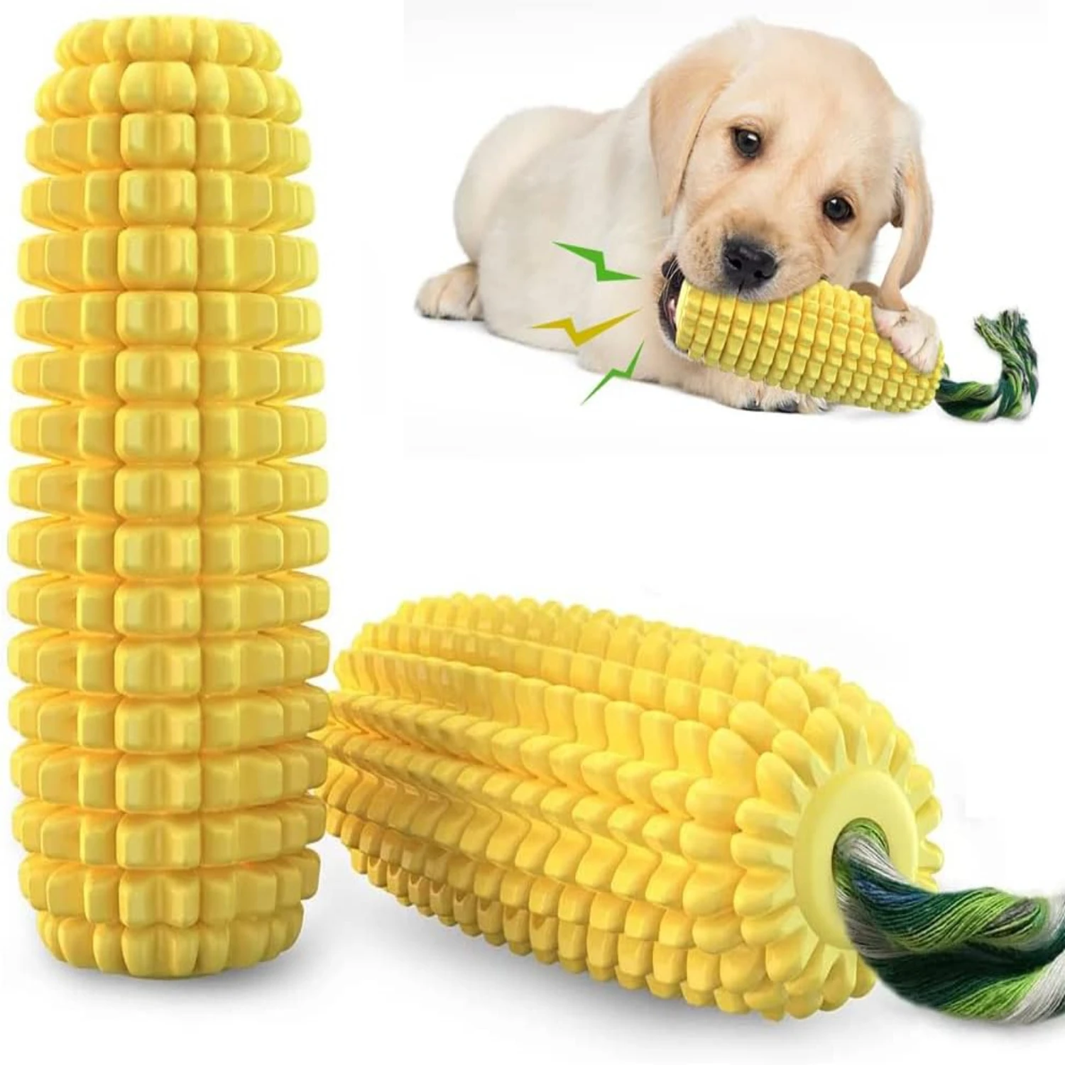 Fun, Interactive, and Durable Squeaky Corn Stick Chew Toy - Unique Dental Care Solution for Aggressive Chewers - Effective Teeth
Fun, Interactive, and Durable Squeaky Corn Stick Chew Toy - Unique Dental Care Solution for Aggressive Chewers - Effective Teeth