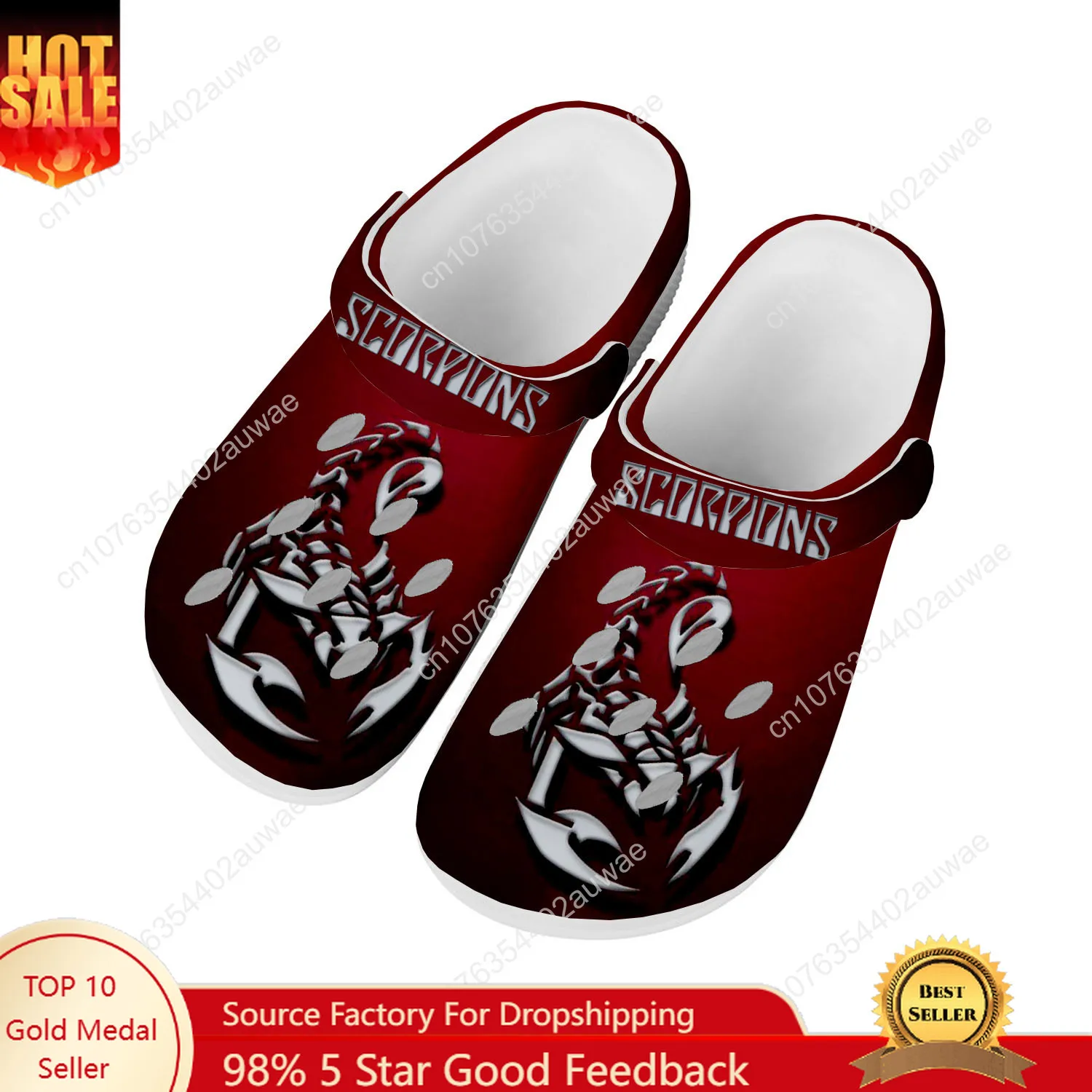 Scorpions Water Shoes Mens Womens High Quality Fashion Home Garden Clogs Customizd Sandals Beach Breathable Hole Slippers
Scorpions Water Shoes Mens Womens High Quality Fashion Home Garden Clogs Customizd Sandals Beach Breathable Hole Slippers