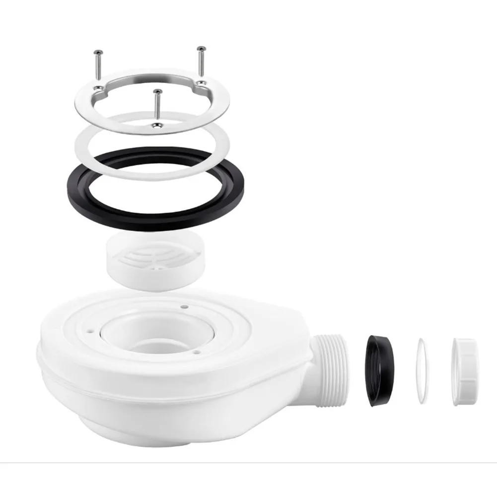 Shower Tray Drain Kit With Siphon And Hair Filter, 90mm Diameter Shower Chassis Drain Hole Cover For Floor Drain Basin Drain
Shower Tray Drain Kit With Siphon And Hair Filter, 90mm Diameter Shower Chassis Drain Hole Cover For Floor Drain Basin Drain