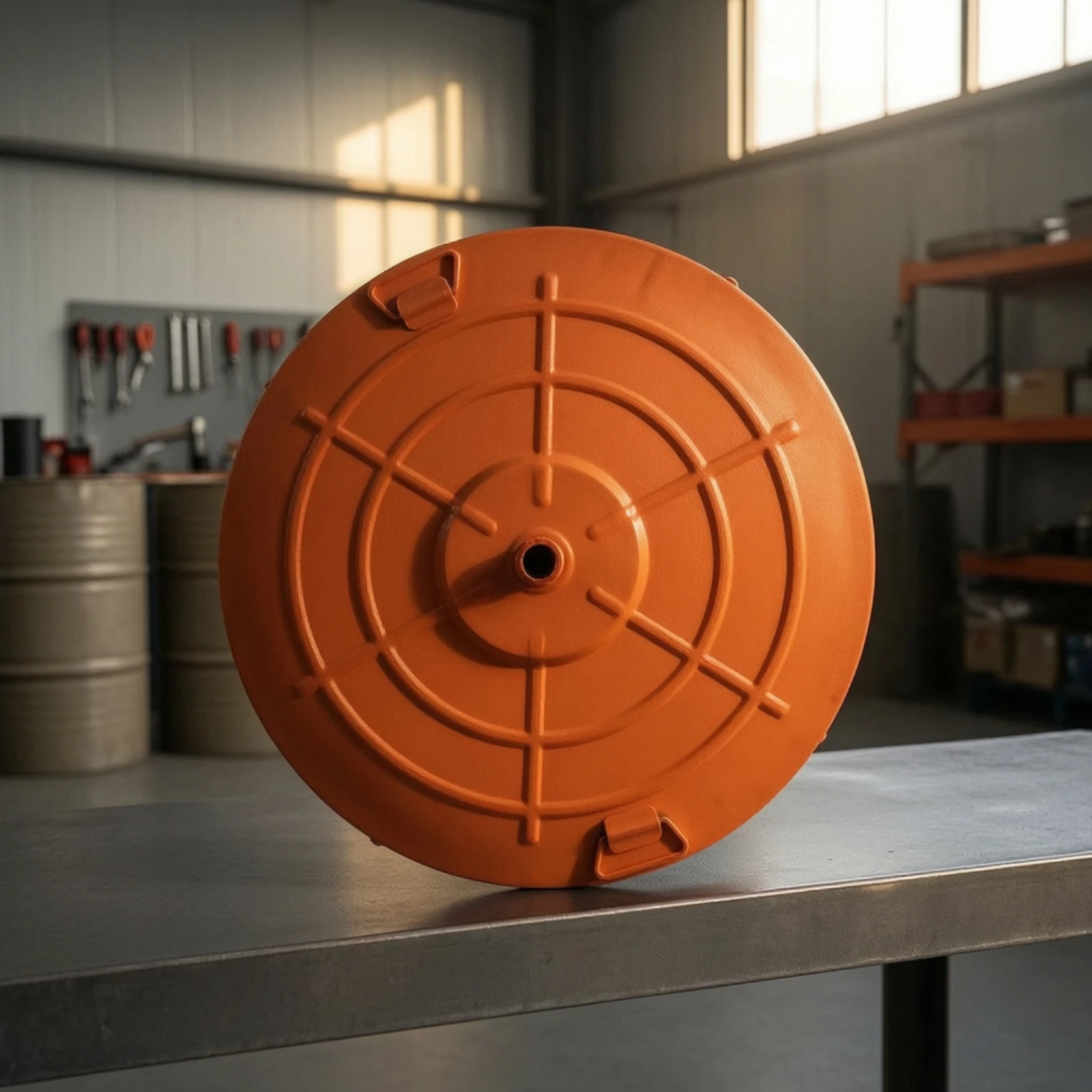Drum Lid with Center Opening Reinforced Oil Drum Lid Iron Barrel Cover Heavy-Duty Industrial for Mechanics, Workshops
Drum Lid with Center Opening Reinforced Oil Drum Lid Iron Barrel Cover Heavy-Duty Industrial for Mechanics, Workshops