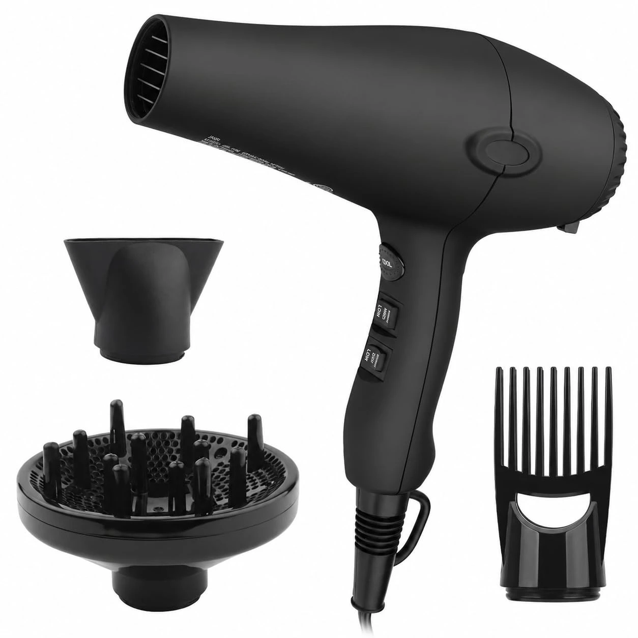 Hair Dryer Tourmaline 1875W Professional Size Negative Ionic Salon DC Motor Low Noise Diffuser All Seasons
Hair Dryer Tourmaline 1875W Professional Size Negative Ionic Salon DC Motor Low Noise Diffuser All Seasons