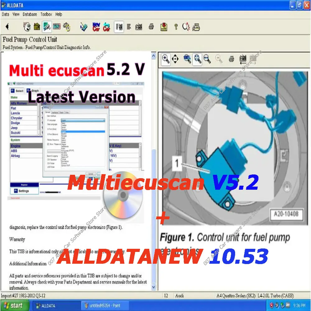 2025Multiecuscan V5.2 Auto Repair Software Update ALLDATANEW 10.53 Car Diagnostic Tool with Wiring - Automotive Repair Software
2025Multiecuscan V5.2 Auto Repair Software Update ALLDATANEW 10.53 Car Diagnostic Tool with Wiring - Automotive Repair Software