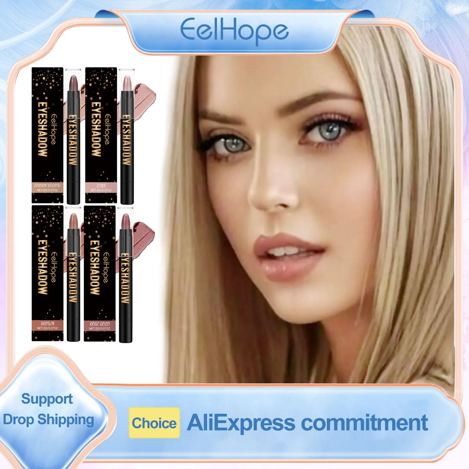 Eelhope Eye Shadow Stick Long Lasting Waterproof Eyeliner Pencil Shimmer Eyeshadow Highlight Eye Shadow Pencil with Glitter 2g
Eelhope Eye Shadow Stick Long Lasting Waterproof Eyeliner Pencil Shimmer Eyeshadow Highlight Eye Shadow Pencil with Glitter 2g