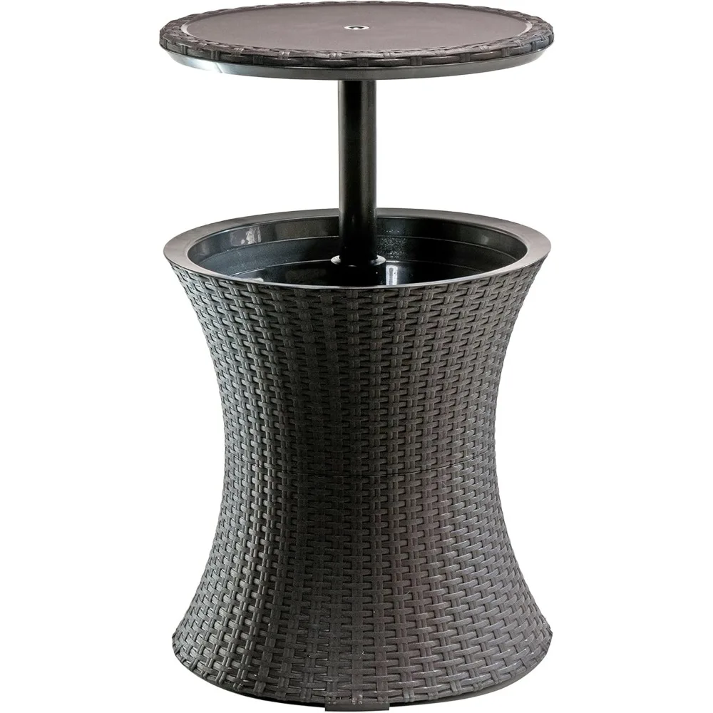 Outdoor Patio Furniture and Hot Tub Side Table with 7.5 Gallon Beer and Wine Cooler,
Outdoor Patio Furniture and Hot Tub Side Table with 7.5 Gallon Beer and Wine Cooler,