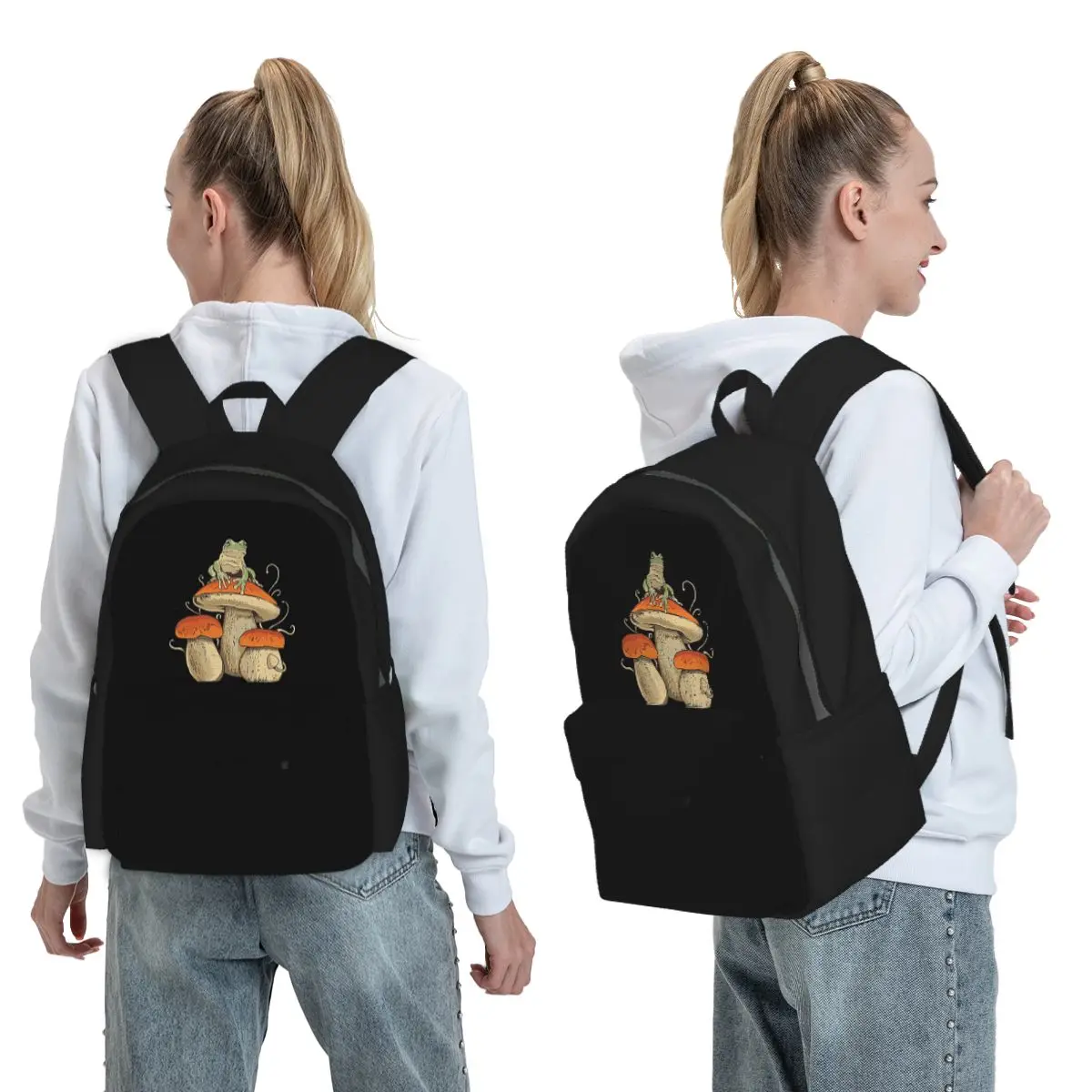 Boho Mushroom Frog Backpack Student BookBag Kids School Bag Computer Shoulder Bags for Men Women
Boho Mushroom Frog Backpack Student BookBag Kids School Bag Computer Shoulder Bags for Men Women