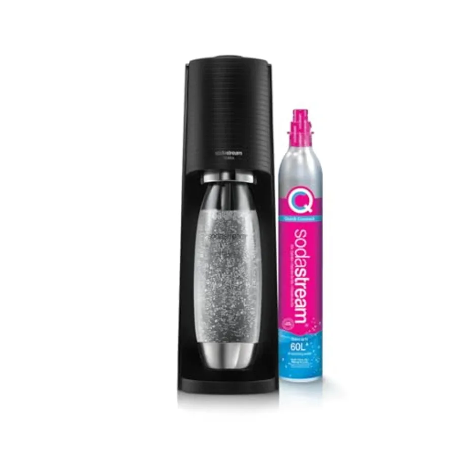 Sparkling Water Machine Soda 1 Litre Bottle Stainless Steel Finish Dishwasher Safe 60 L Gas Refill CLIP ON Black
Sparkling Water Machine Soda 1 Litre Bottle Stainless Steel Finish Dishwasher Safe 60 L Gas Refill CLIP ON Black