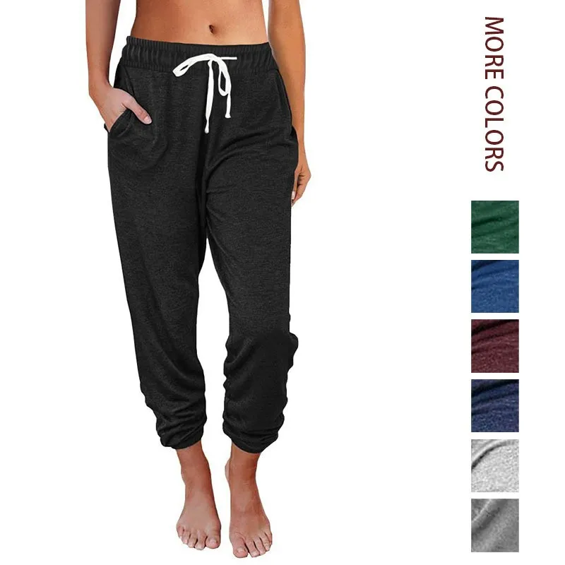 Casual Loose Fit Pants with Drawstring Waist Mid Waist Lightweight Cropped Trousers Side Pockets Cuffed Ankles Solid Color
Casual Loose Fit Pants with Drawstring Waist Mid Waist Lightweight Cropped Trousers Side Pockets Cuffed Ankles Solid Color