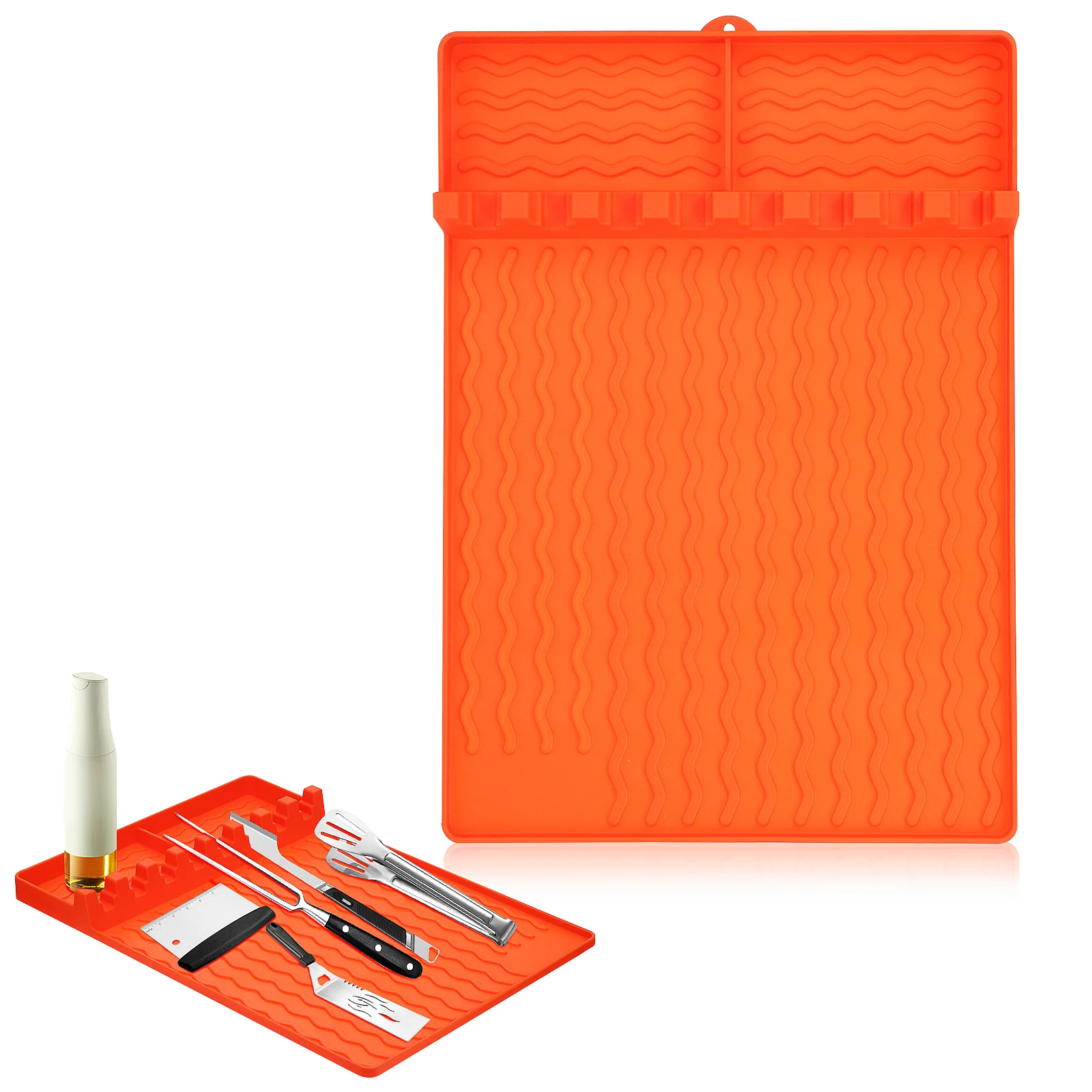 Side Shelf Mat Grill Pad Silicone Rack Griddle Accessories Bakeware Grilling Mats for Outdoor 
Side Shelf Mat Grill Pad Silicone Rack Griddle Accessories Bakeware Grilling Mats for Outdoor