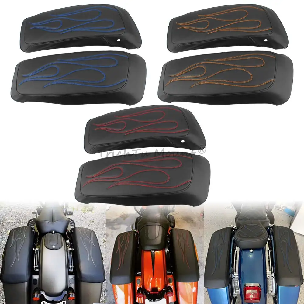 Leather Left&Right Hard Saddlebags Lid Covers Motorcycle For Harley Touring Road King Electra Glide Road Glide FLTRX 2015-2023
Leather Left&Right Hard Saddlebags Lid Covers Motorcycle For Harley Touring Road King Electra Glide Road Glide FLTRX 2015-2023
