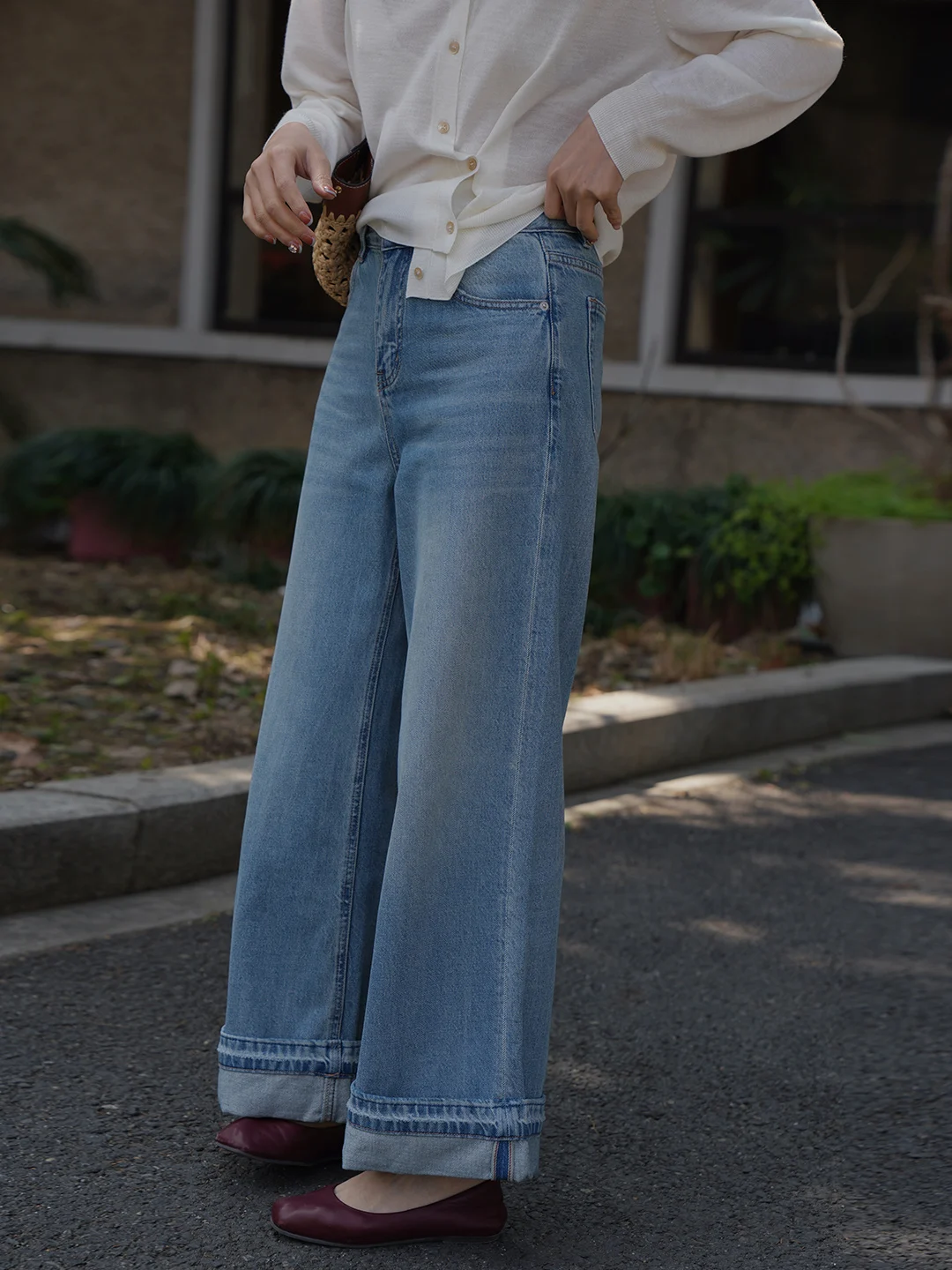 Retro Washed Cuffed Denim Jeans Women's Spring Summer New Style Loose Slim Wide Leg Pants High Waist Cotton Blend Zipper Fly
Retro Washed Cuffed Denim Jeans Women's Spring Summer New Style Loose Slim Wide Leg Pants High Waist Cotton Blend Zipper Fly