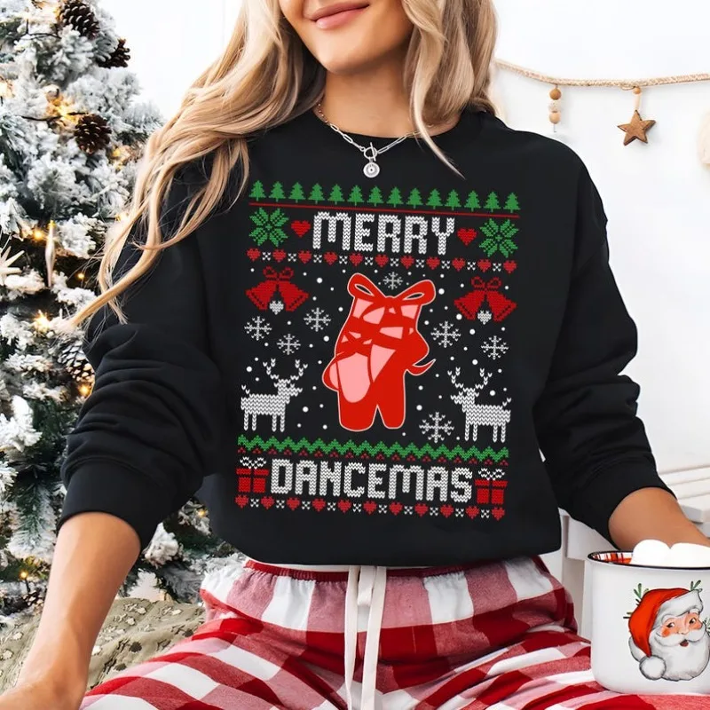 Уродливый свитшот для учителя балета Merry Dancemas, балетная рождественская рубашка, балерина с круглым вырезом, осенне-зимние термотолстовки с капюшоном, топы
Уродливый свитшот для учителя балета Merry Dancemas, балетная рождественская рубашка, балерина с круглым вырезом, осенне-зимние термотолстовки с капюшоном, топы