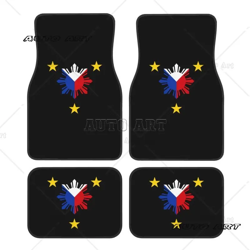Philippines Flag Car Floor Mats Set of 4 Pcs Universal Auto Front and Rear Foot Mats Non-Slip Carpets Car Accessories Decor
Philippines Flag Car Floor Mats Set of 4 Pcs Universal Auto Front and Rear Foot Mats Non-Slip Carpets Car Accessories Decor