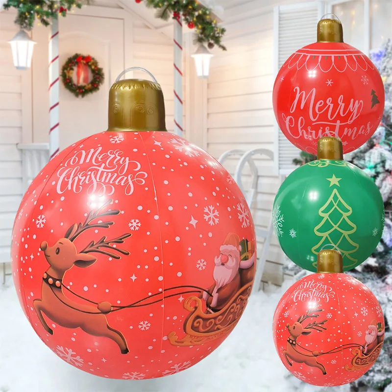 Cartoon Pattern PVC Inflatable Christmas Ball for Cross-border Christmas Party Yard Atmosphere Decoration 
Cartoon Pattern PVC Inflatable Christmas Ball for Cross-border Christmas Party Yard Atmosphere Decoration