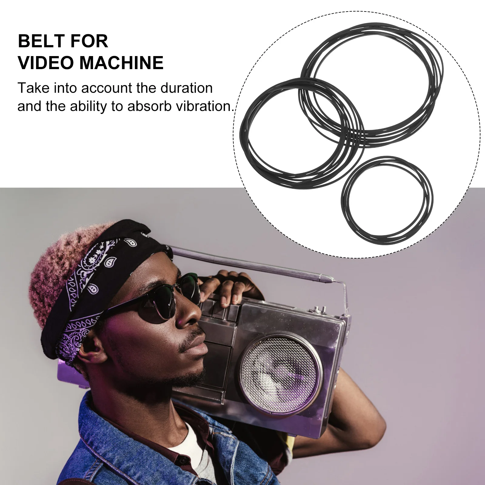 20Pcs Square Flat Cassette Belts 1Mm Thick Rubber for Recorder Replacement High Tear Resistance Suitable for Multiple Tape
20Pcs Square Flat Cassette Belts 1Mm Thick Rubber for Recorder Replacement High Tear Resistance Suitable for Multiple Tape