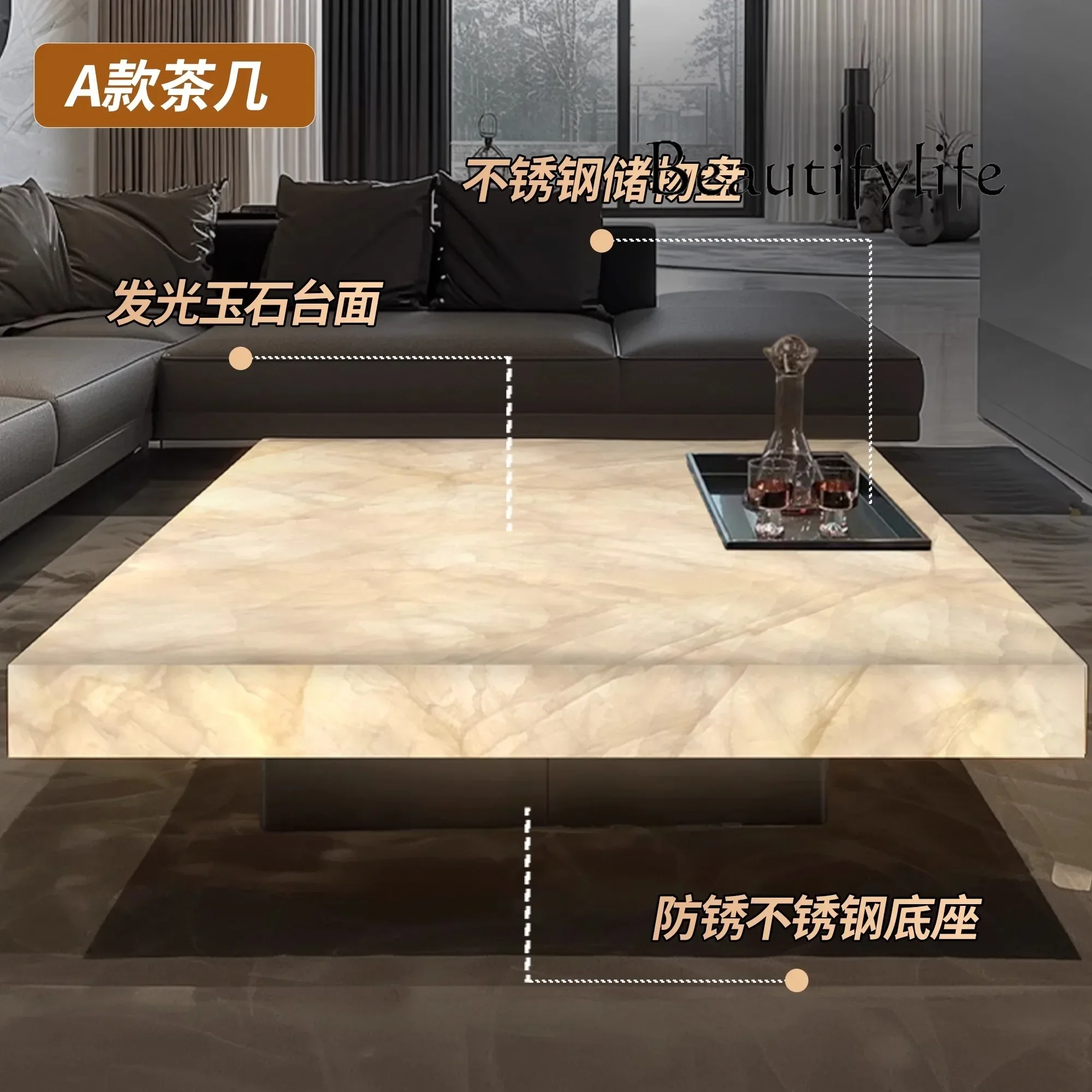 B FKНатуральный нефрит Роскошный каменный журнальный столик Гостиная Бытовая маленькая квартира Современный высококачественный мраморный журнальный столик
B FKНатуральный нефрит Роскошный каменный журнальный столик Гостиная Бытовая маленькая квартира Современный высококачественный мраморный журнальный столик