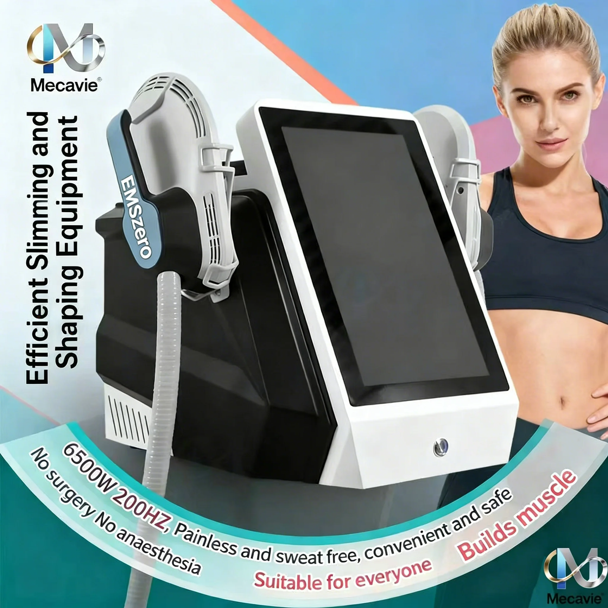 EMS Body MECAVIE 6500w Body Slimming Fat Burning Electromagnetic RF Technology Muscle Stimulation Fat Reduction Slimming Beauty
EMS Body MECAVIE 6500w Body Slimming Fat Burning Electromagnetic RF Technology Muscle Stimulation Fat Reduction Slimming Beauty