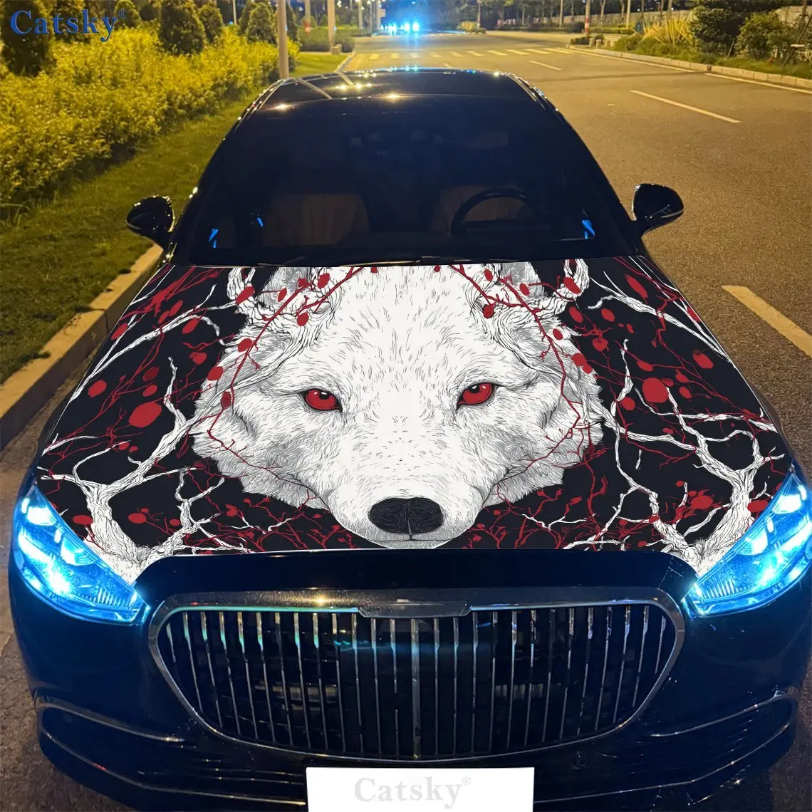 White Wolf & White Branches Car Hood Vinyl Wraps Sticker, Auto Decal, Waterproof Self-adhesive Vehicle Decal, Anti-scratch Auto
White Wolf & White Branches Car Hood Vinyl Wraps Sticker, Auto Decal, Waterproof Self-adhesive Vehicle Decal, Anti-scratch Auto